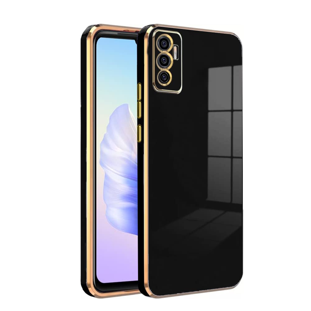 Premium 6D Chrome Back  Case  for Vivo V23E 5G |Slim & Stylish Case with Raised Lips & Camera Protection