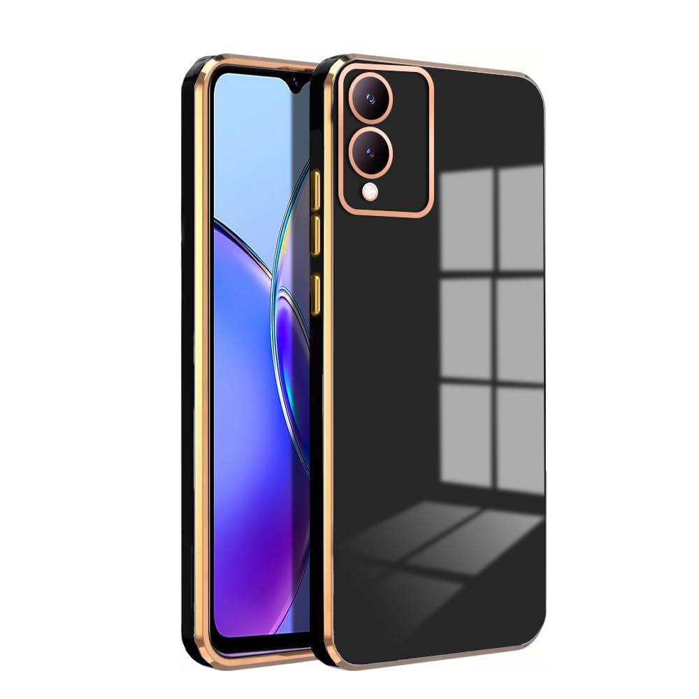 Premium 6D Chrome Back  Case  for Vivo Y17S |Slim & Stylish Case with Raised Lips & Camera Protection