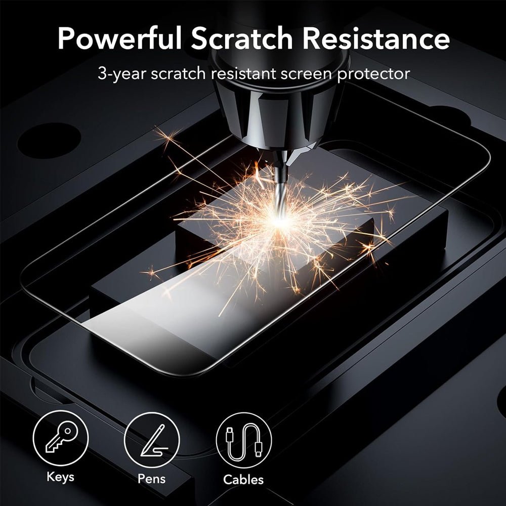 Tempered Glass Screen Protector For iPhone 15 Plus 9H Hardness, Scratch Resistant, Military Grade Protection, Case Friendly