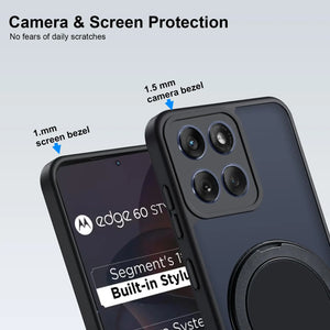Karwan GhostRing MagSafe Rotating Ring Stand Case For Motorola Edge60 Karwan