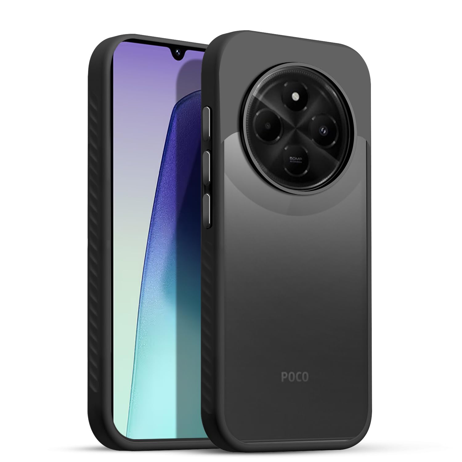 FrostHaze Phantom Mobile Back Case for Poco C75