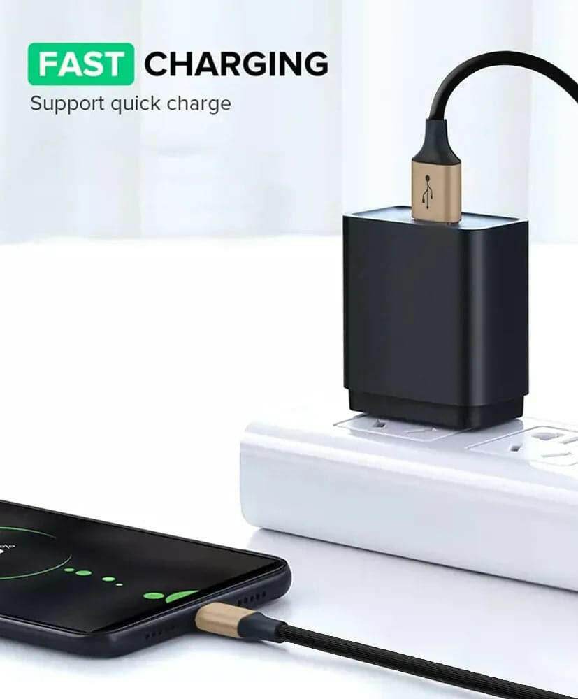 Karwan Golden Lightning USB Cable For Iphone- Fast Charging & Durable - Karwan