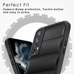 Air Puffer Back Cover for  Realme 7 Pro Black - Karwan