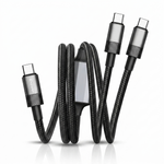KARWAN 100W Twin PD Cord USB Type C to Type C Charging cable with E-Marker Chip