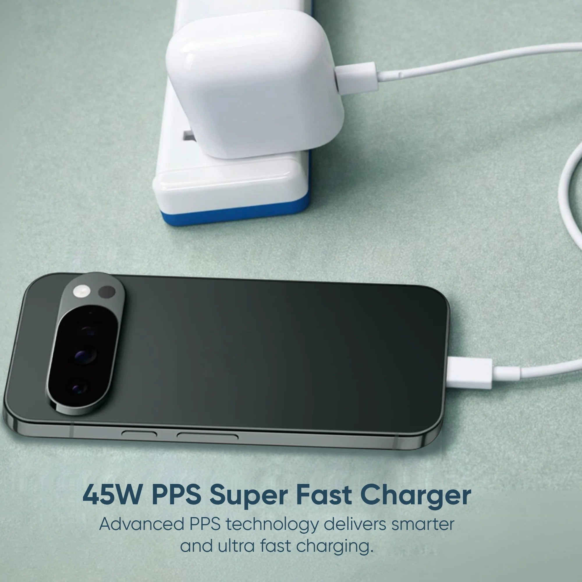 KARWAN 45W PD & PPS Rapid Fast Charging Adapter with Type C Cable For Google Devices - Karwan