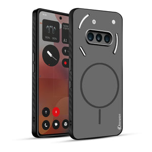 Karwan MagEaze Nothing Phone 3A Back Cover Matte Black - Slim Anti-Fingerprint Case India ₹499