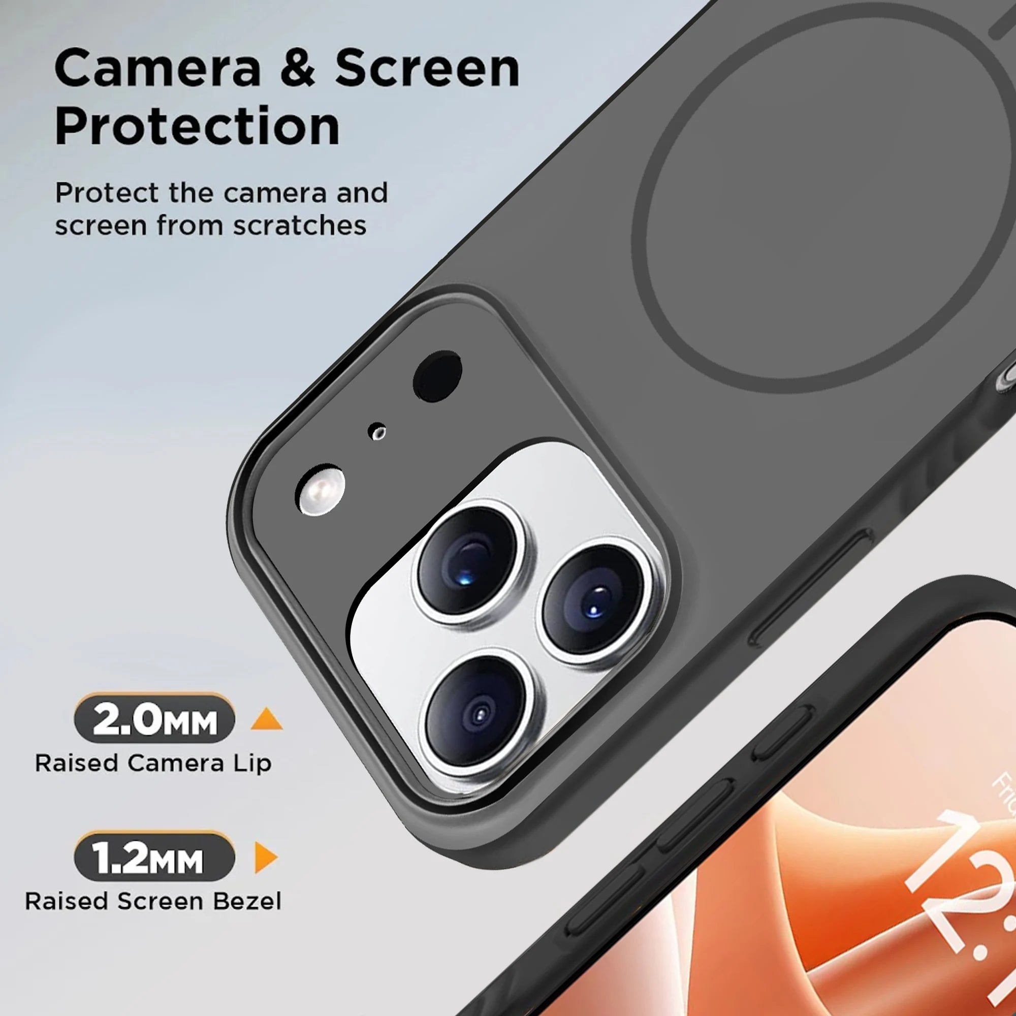Karwan MagEaze iPhone 17 Pro Max Back Cover - Slim Matte Black Anti-Fingerprint MagSafe Case