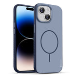 Karwan Matte MagEaze Case for iPhone 15 - Navy Blue MagSafe Compatible Slim Cover India
