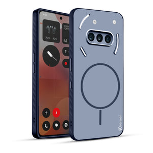 Karwan Matte MagEaze Case for Nothing Phone 3A - Navy Blue Glyph Compatible Slim Cover India