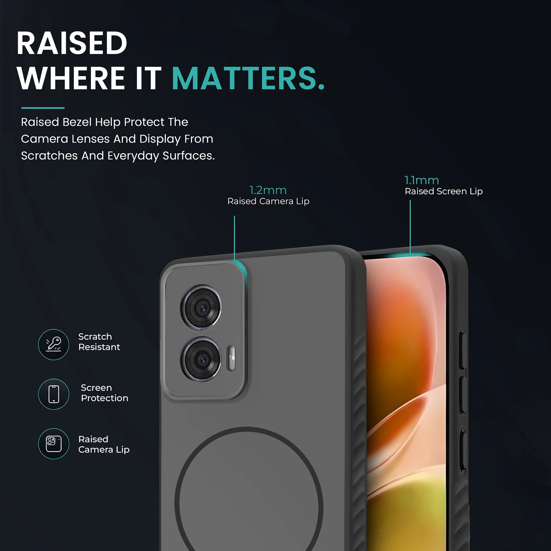 KARWAN D-GRIP MAGEAZE CASE Cover For Compatible With Moto Edge 50 Fusion