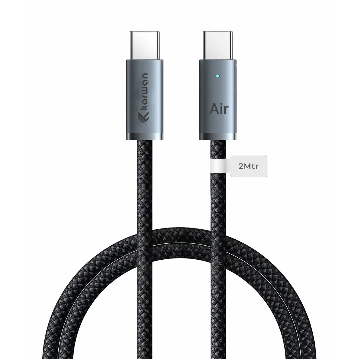 Karwan AirCore 100W Braided Type-C to Type-C Fast Charging Cable (2m)