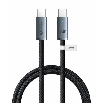 Karwan AirCore 100W Braided Type-C to Type-C Fast Charging Cable (2m)