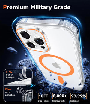 Karwan MagSafe iPhone 15 Pro Case – Strong Magnetic Transparent Cover – India