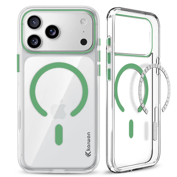 Karwan MagSafe iPhone 17 Pro Case – Strong Magnetic Transparent Cover – India