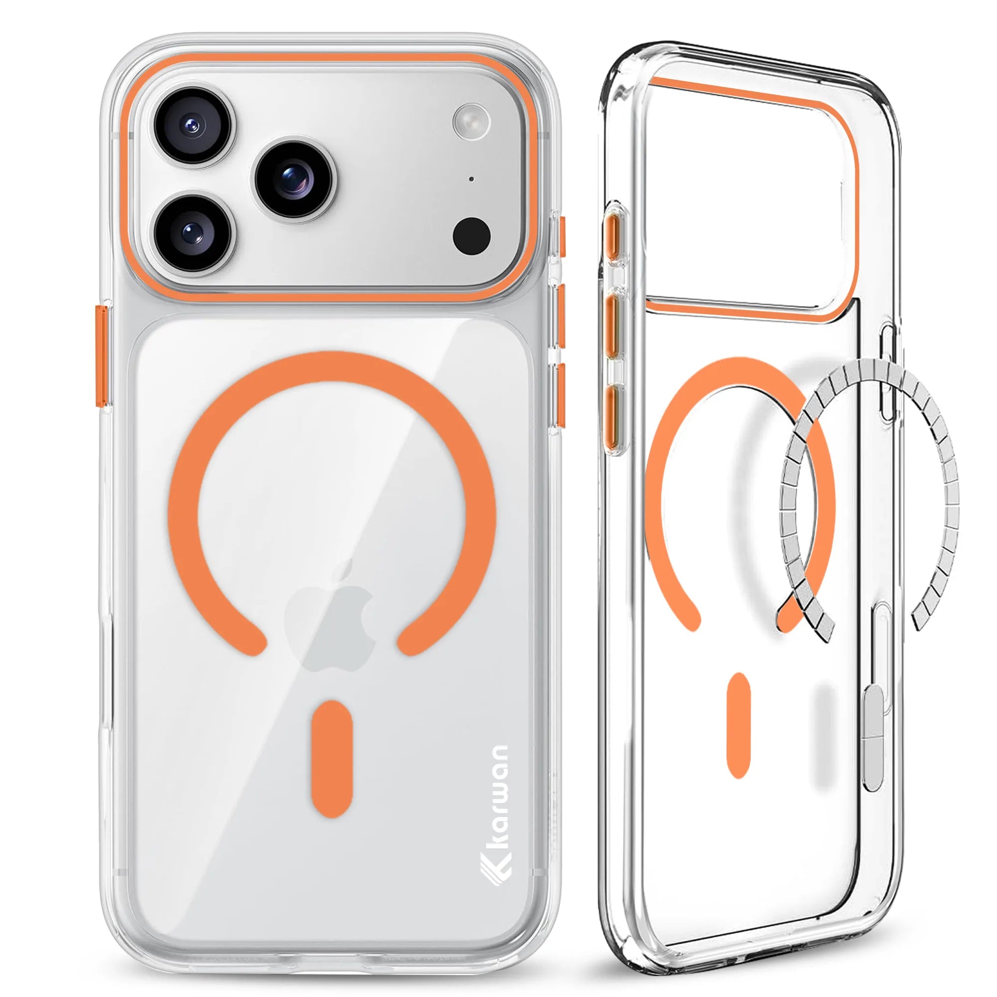 Karwan MagSafe iPhone 17 Pro Case – Strong Magnetic Transparent Cover – India