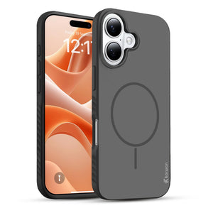 Karwan Matte MagEaze Case for iPhone 16 - Matte Black MagSafe Compatible Slim Cover India