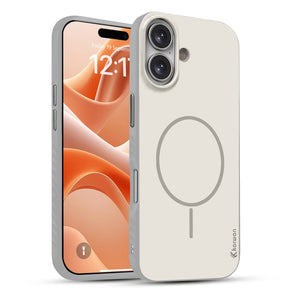 Karwan Matte MagEaze iPhone 16 Case Stone Grey - Slim Drop Protection MagSafe Cover India