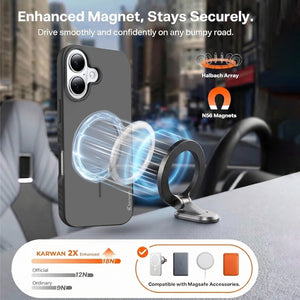 Karwan Matte MagEaze iPhone 16 Slim Case - Action Button Cutout MagSafe Compatible India