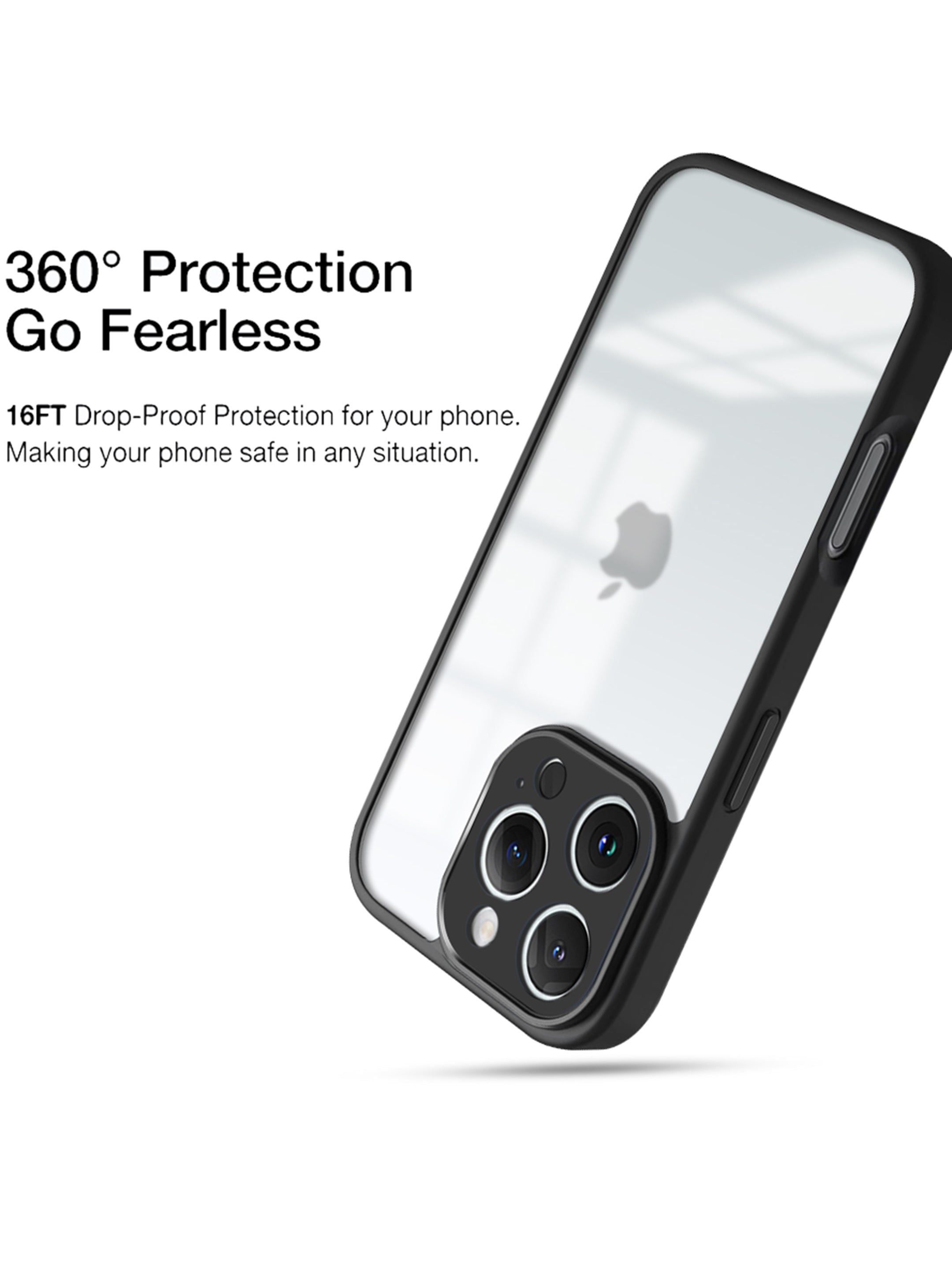 UltraShield: 360° Drop-Proof For iPhone 16 Pro Max Case with Enhanced Camera Protection