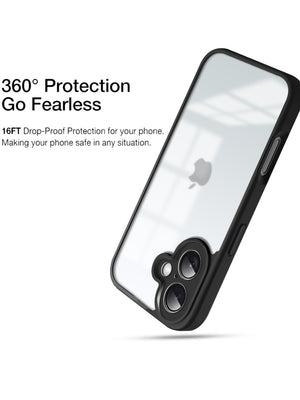 UltraShield: 360° Drop-Proof For iPhone 16 Plus Case with Enhanced Camera Protection