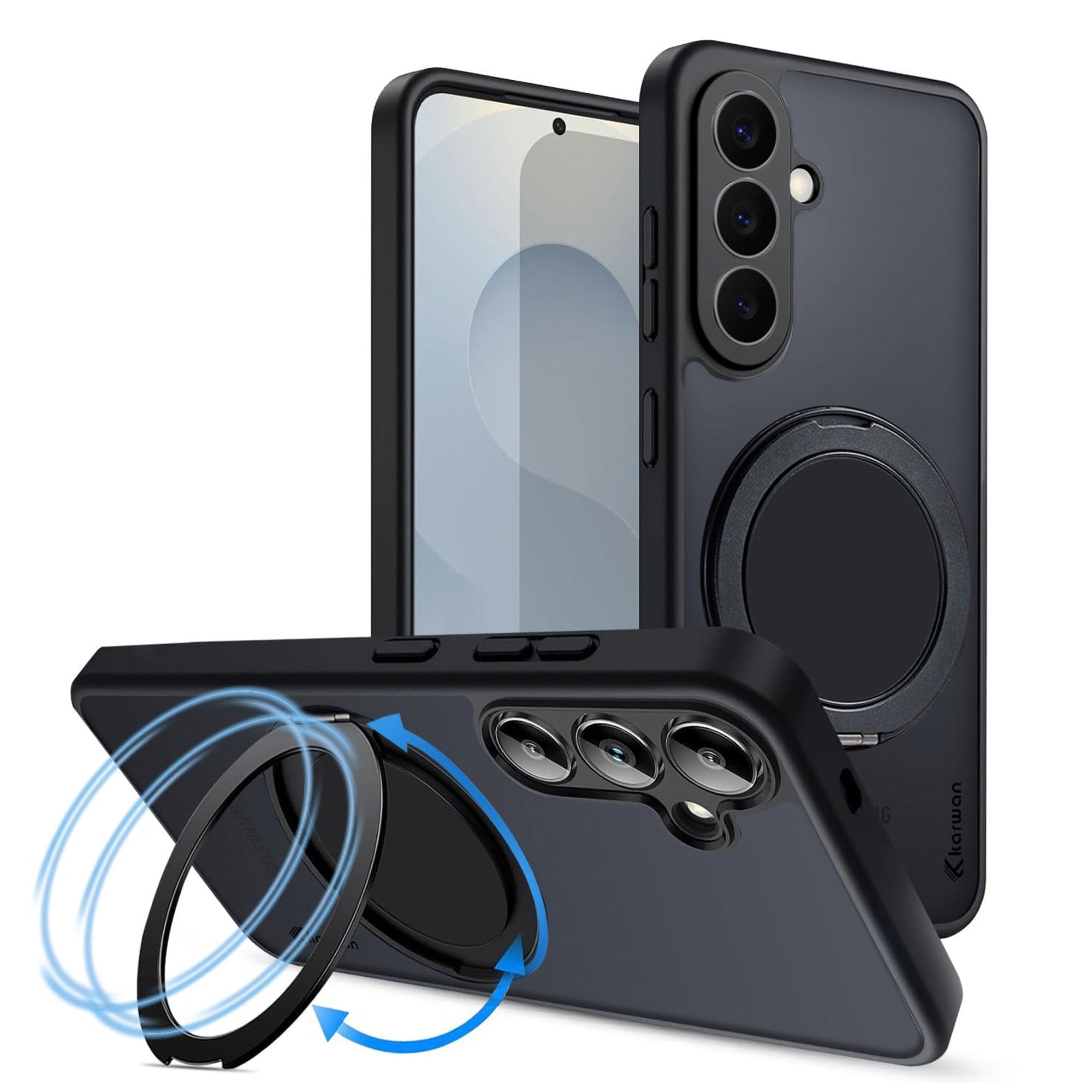 Karwan GhostRing MagSafe Rotating Ring Stand Case For Samsung Galaxy S26 plus