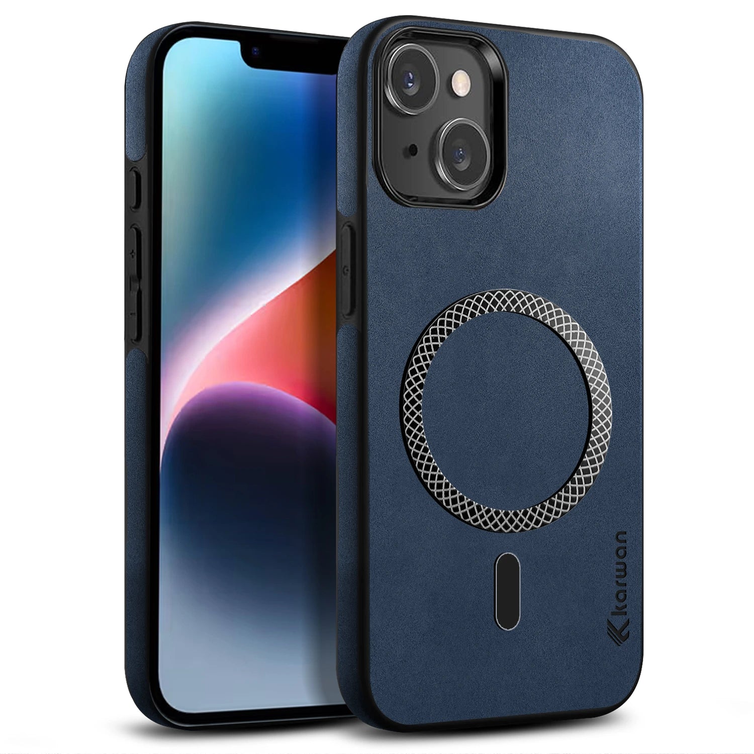 Karwan Signature Leather Mobile Case For iPhone 13