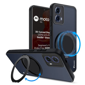 Karwan GhostRing MagSafe Rotating Ring Stand Case For Motorola 50 Fusion Karwan