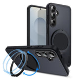 Karwan GMR MagSafe rotating ring stand case for Samsung Galaxy S25 FE