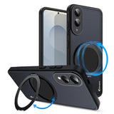 Karwan GhostRing MagSafe Rotating Ring Stand Case For Samsung Galaxy S25 Edge