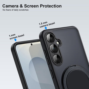 Karwan GMR matte black MagSafe case for Samsung Galaxy S25 FE