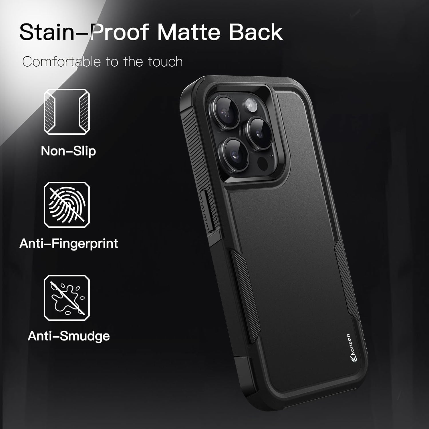 Karwan Immortal Dual Layer For iPhone 15 Pro Rugged Back Case Karwan