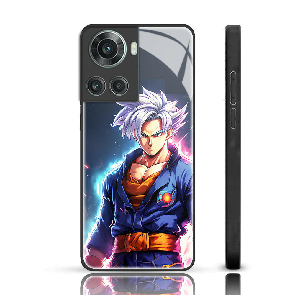 Anime Glass Phone  Back Case For Oneplus 10R.