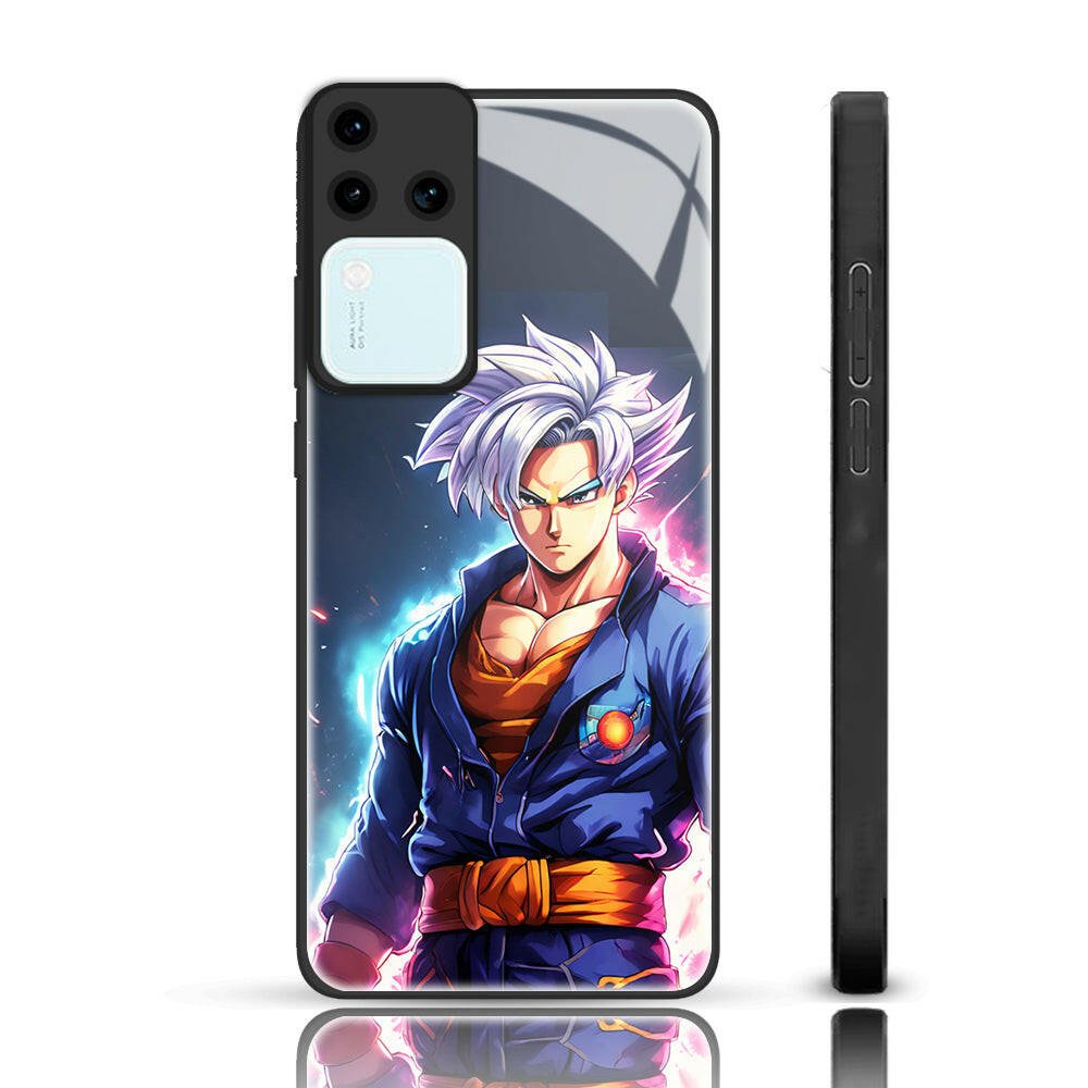 Anime Glass Phone Back Case For Vivo v30