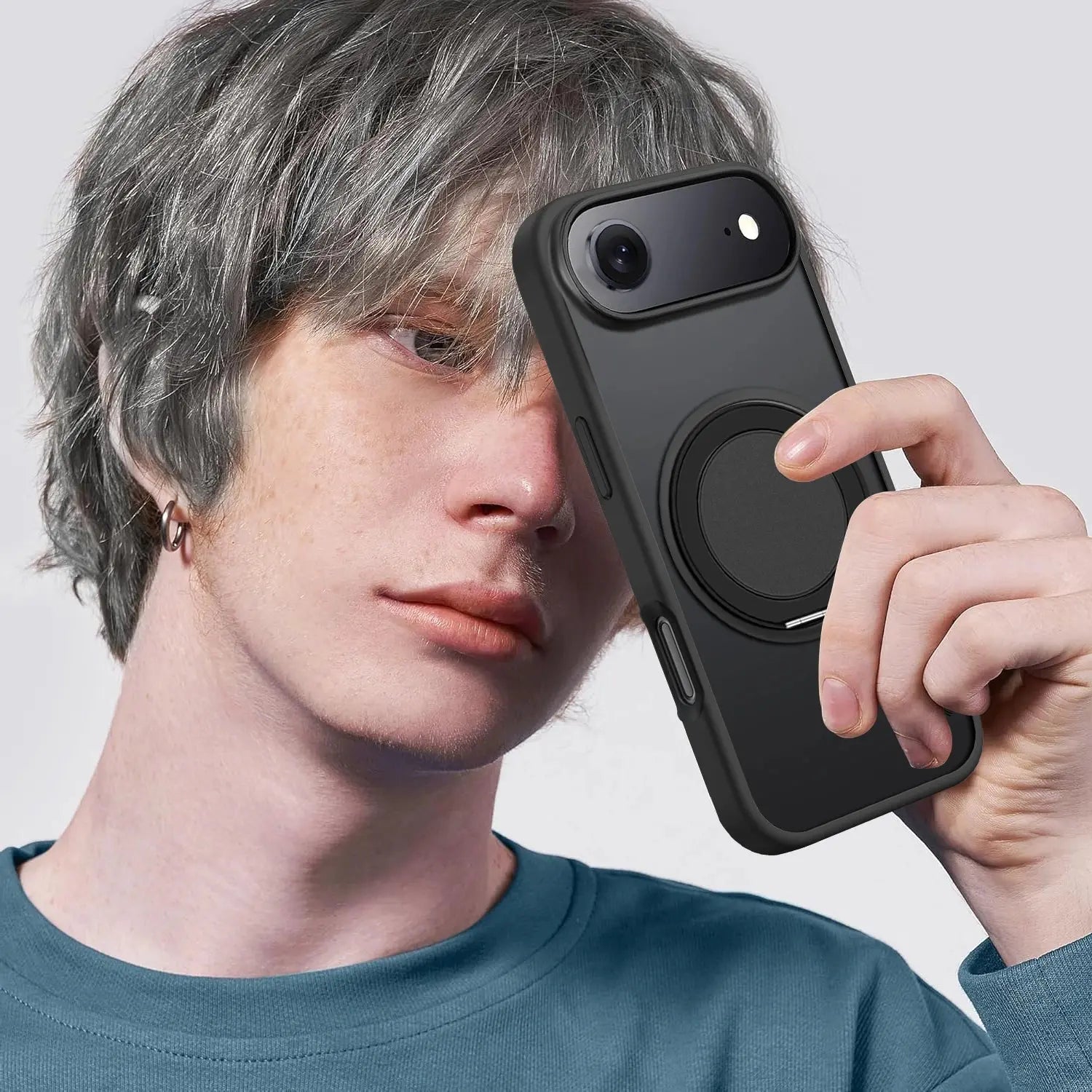 Karwan GhostRing MagSafe Rotating Ring Stand Case For iPhone 17 Air - Karwan