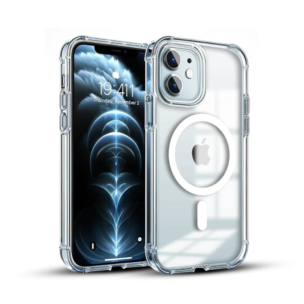 Magsafe Transparent Mobile Back Case For iPhone 11