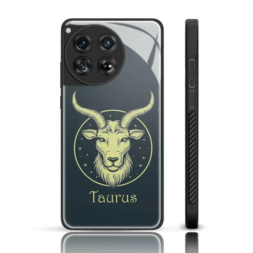 Karwan Zodiac Sign  Glass Phone Back Case For Oneplus 12 Karwan oneplus 12