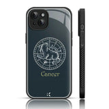 Karwan Zodiac Sign  Glass Phone Back Case For iPhone 15 Karwan iphone 15