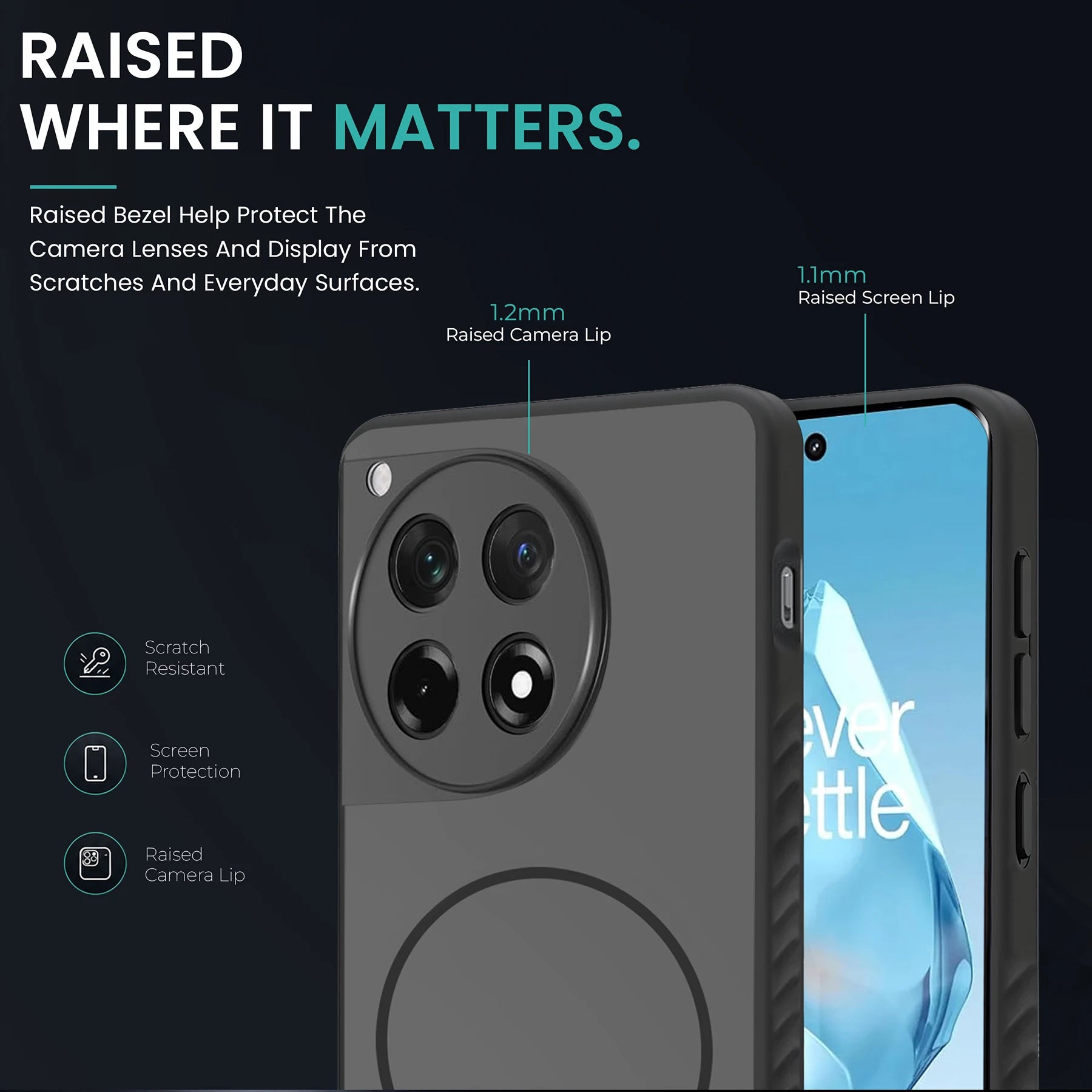 KARWAN D-GRIP MAGEAZE CASE Cover For Compatible With Oneplus 12R