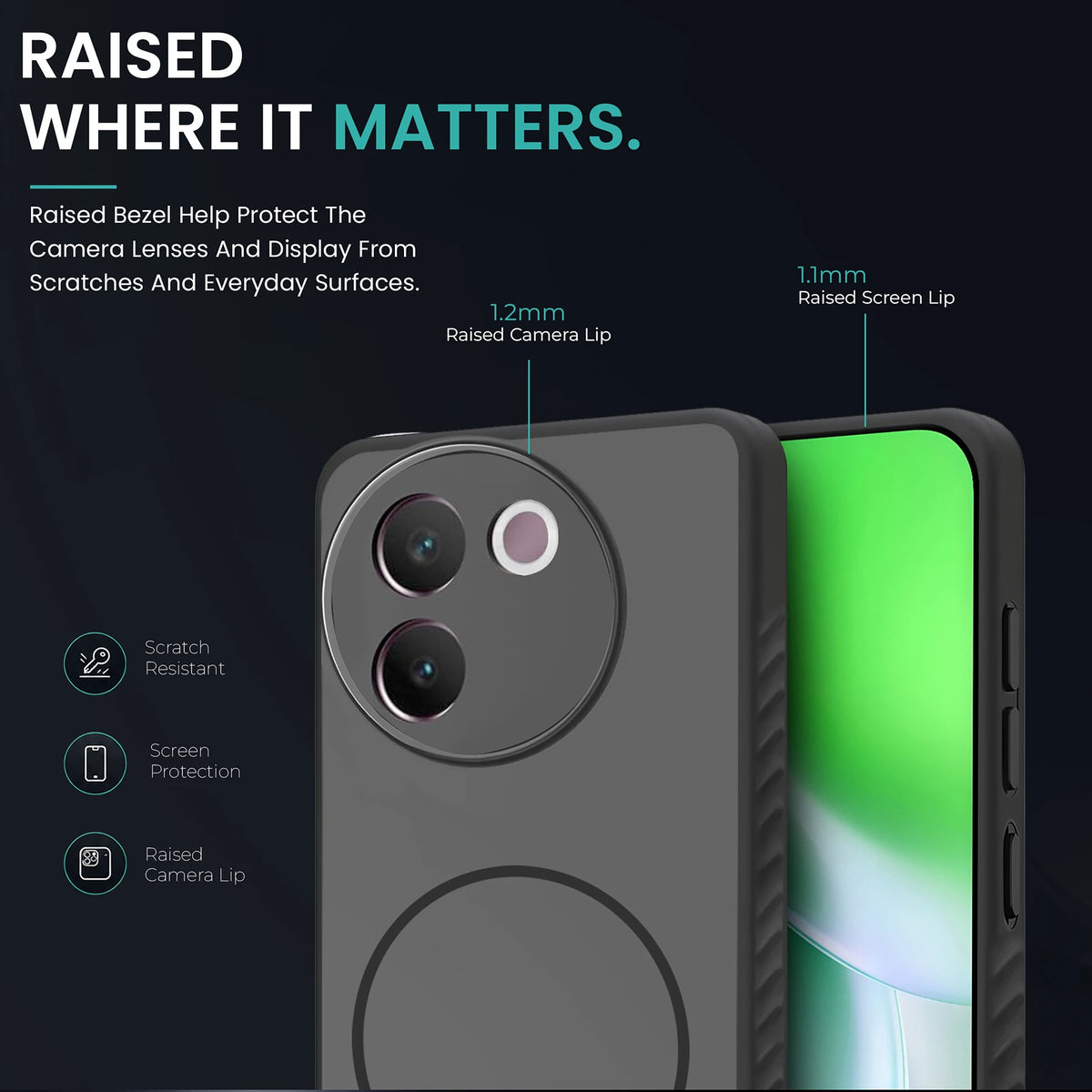 KARWAN D-GRIP MAGEAZE CASE Cover For Compatible With Vivo V30E