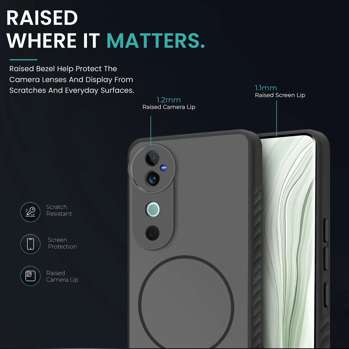 KARWAN D-GRIP MAGEAZE CASE Cover For Compatible With Vivo V40E