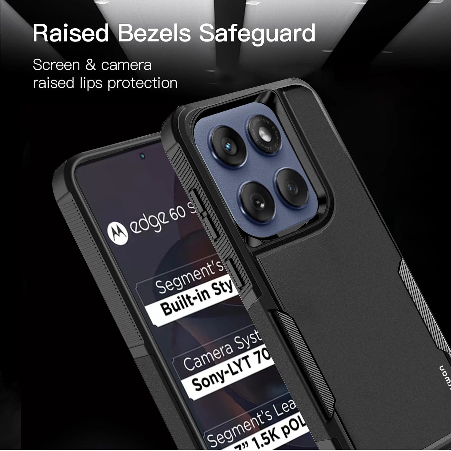 Karwan Immortal Dual Layer Moto Edge 60 Stylus Rugged Back Case - Karwan
