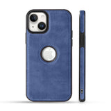 Pu Leather Back Cover for Apple iPhone 15 Plus - Karwan