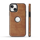 Pu Leather Back Cover for Apple iPhone 15 Plus - Karwan