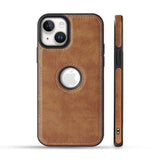 Pu Leather Back Cover for  Apple iPhone 15