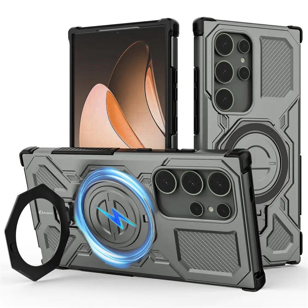 Karwan Vanguard Rugged Kickstand  MagSafe Case for Samsung Galaxy S24 Ultra