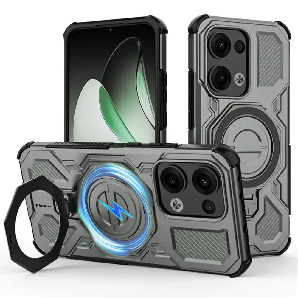 Karwan Vanguard Rugged Kickstand MagSafe Case for Oppo Reno 13 Pro