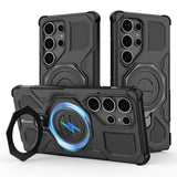 Karwan Vanguard Rugged Kickstand  MagSafe Case for Samsung Galaxy S25 Ultra