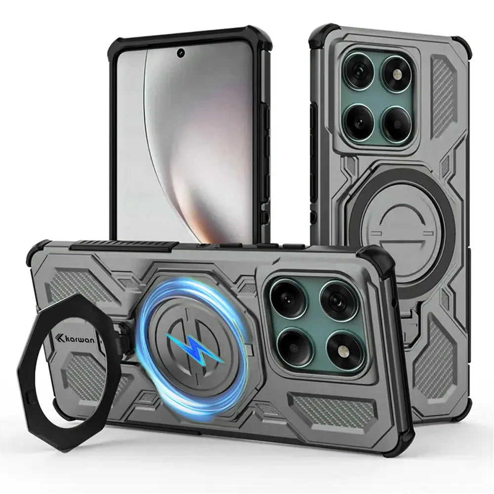 Karwan Vanguard Rugged Kickstand MagSafe Case for Motorola Edge 60 Fusion