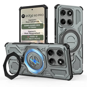 Karwan Vanguard Rugged Kickstand  MagSafe Case for Motorola Edge 60 Pro - Karwan