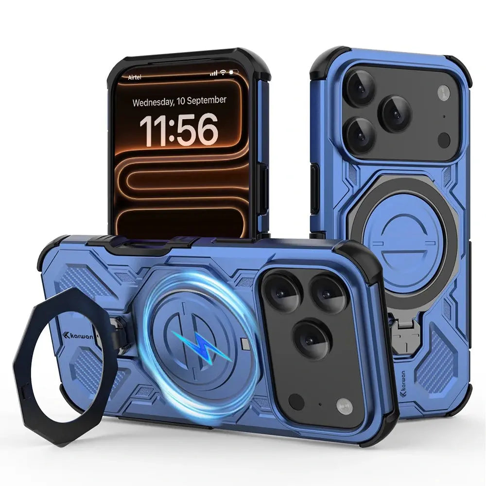 Karwan Vanguard Rugged Kickstand MagSafe Case for iPhone 17 Pro Max - Karwan